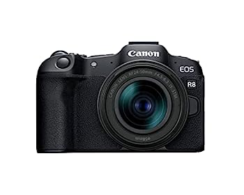 【中古】Canon キヤノン 銀鏡受け答え一眼写真機 EOS R8 RF24-50粍 F4.5-6.3 IS STM水晶体付き添い人 24.2MP 4K画像 DIGIC X想い浮かべる中央処理装置 被写体さぐり当てる ト