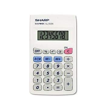 【中古】シャープ ポケット電卓 El233sb El233sb 8桁液晶