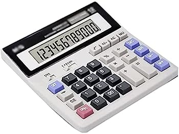 【中古】電卓 バッテリーデュアルパワービッグボタン12桁大きな LCD.表示電卓の大きな表示敏感ボタン (Color : White)｜AJIMURA-SHOP 10,011円