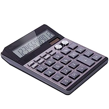 【中古】計算器 執務室計算器デュアル流行り物計算器ビジネスファイナンスオフィスコンピュータ計算器 執務室、学習者、御役目用 商行為用 家計用 (色 : 薄墨色,