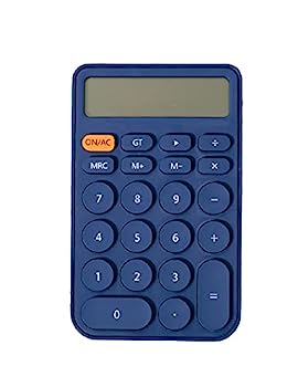 【中古】多機能 ソーラー12桁のワイドスクリーン電卓、かわいいミニ多機能ポータブル科学計算機、学生会計に適しています。 (Color : Blue, サイズ : 5.6|AJIMURA-SHOP