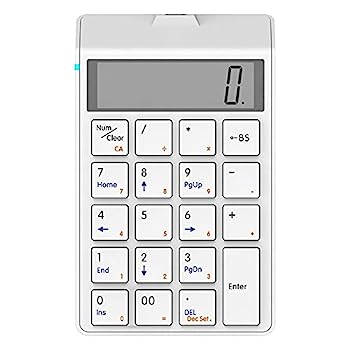 【中古】XUSHI 電卓 Bluetoothワイヤレス電卓のキーパッド USB充電財務会計のキーボード12桁の表示キーボード計算機デュアル使用計算機デスクトップ (Col|AJIMURA-SHOP