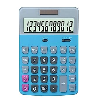 【中古】電卓 卓上計算機 おしゃれ デスクトップオフィス電卓ソーラー電卓大画面の2色のオプション 携帯便利 (色 : ピンク, Size : One size)|AJIMURA-SHOP