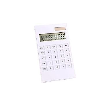 【中古】YFQHDD 白12個のデジタル計算器水晶名取り草お日さま蓄電池のデュアルパワーオフィス備品