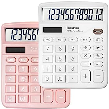 【中古】計算器 2容器に並べる 勉強机計算器 12桁LCD見せびらかす Sola 単三乾電池 デュアル力強さ 陰電子計算器 卓上 第一義的計算器 事務所 住まい 授業時間用 サクラ色\u0026ホワ 日用品雑貨・文房具・手芸-その他