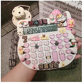 【中古】関数電卓 ピンク音声電卓 多機能 クリスタルボタン 12桁 標準機能 デスクトップ電卓 学生 女の子 オフィス用|AJIMURA-SHOP