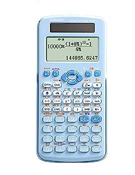 【中古】電卓、デスクトップ電卓、電卓電子、ミニデュアル電源大画面多機能電卓、適切な学生 (Color : Blue, Size : 6.8inch) (Color : Blauw) (Color :｜AJIMURA-SHOP