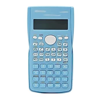 【中古】卓上電卓、電卓小型、2ラインエンジニアリング科学電卓関数電卓多機能(Color : Bianco, Size : 15.8*8cm) (Color : Blu, Size : 15.8*8cm)