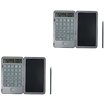 【中古】Toyvian 2個 タブレット 電卓 オフィス 電卓 数学 電卓 小型 タブレット 数学 電卓 学生 電卓 書き込み付き ボード ビジネス 電卓 小型 オフィス｜AJIMURA-SHOP