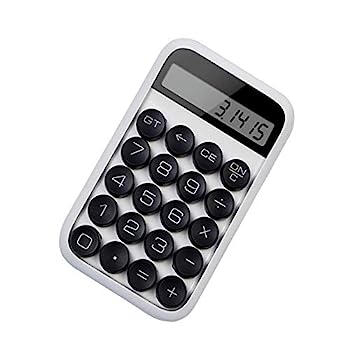 【中古】電卓 機械台湾のキャンディーカラー大型ボタンと読みやすい学校電卓ホームオフィス 卓上計算機 (色 : 白, サイズ : Free size)｜AJIMURA-SHOP