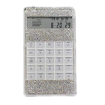 【中古】関数電卓 サウンドとカレンダーアラーム時刻Officeとダイヤモンドの声多機能電卓クリエイティブ (Color : White, Size : 19x10.5cm)|AJIMURA-SHOP
