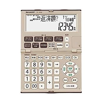 【中古】小ざかしい ファイナンス計算器 12桁折りたたみ手合い EL-K632-X 1台