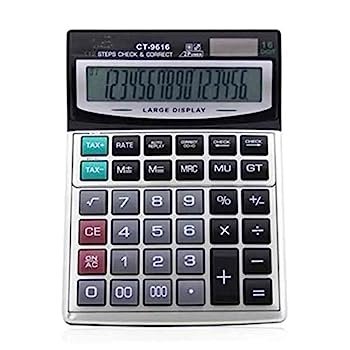 【中古】電卓 大規模な計算のために、オフィスや学校グレー ビジネス電卓 (Color : Gray, Size : One size)