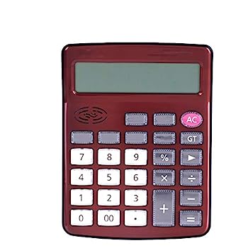 【中古】電卓 金属パネルのデスクトップ・ファイナンス専用デスクトップオフィスは、電卓12ビットの音声の種類については女性と男性用品 基本的なデスク｜AJIMURA-SHOP