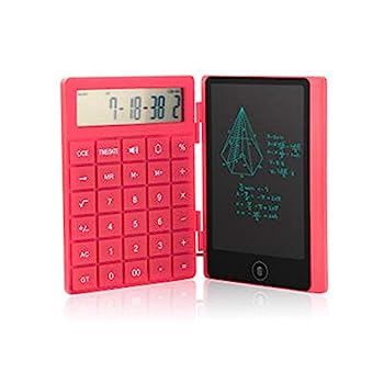 【中古】電子メモ デジタルメモ 電卓メモ 電子パッド コンピューティング手順ロック画面の手書きコンテンツを再生電卓LCD製図板を折りたたみ 学校 小売店|AJIMURA-SHOP