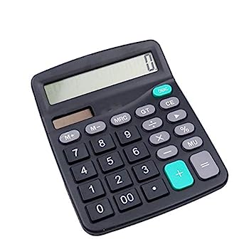 【中古】Dmsc ソーラー電卓計算商用ツール充電池や太陽の2in1パワード12桁電卓とボタン。 (Color : Black, Size : A)｜AJIMURA-SHOP 10,784円