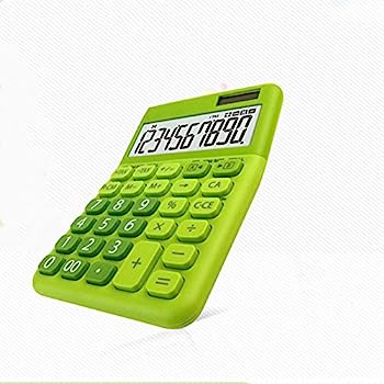 【中古】電卓 かわいいデスクトップ小型10桁ソーラー電卓ビジネスオフィス電卓 商人の計算に適しています (色 : 緑, Size : 14.9x10.5cm)｜AJIMURA-SHOP