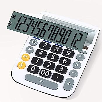 【中古】電卓 金融ビッグスクリーンビッグボタン電卓多機能学生の受験電卓ファッションビジネスの計算 オフィス用品 (色 : White, Size : 19x13.5cm)