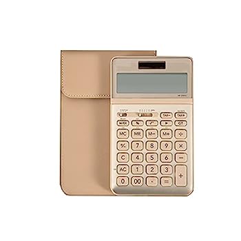 【中古】オフィスエレクトロニクス ビジネス計算機12ビットHD表示超薄型デュアルパワーソーラーボタンバッテリーダブル保険の厚い 女性へのギフト (Color