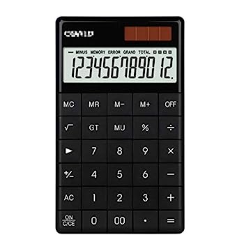 【中古】計算器12桁の経口避妊薬名取り草計算器デュアルワット数計算器携帯型多役立つこと商行為執務室 (Size:100X166X14粍; Color:Black)