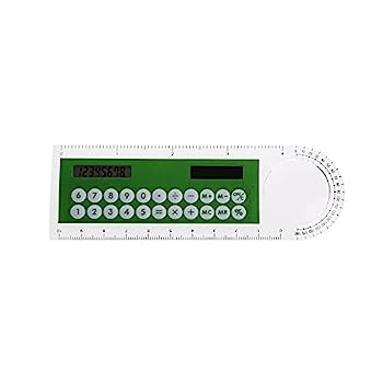 【中古】SHYPYG 1つのちびっ子文房具授業時間事務差し上げ物お日さま直お定まり計算器で数えること2ルーラーミニデジタル (Color : Green)