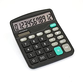 【中古】YFQHDD 12桁の電子大画面デスクトップ電卓ホームオフィス学校電卓財務会計ツール|AJIMURA-SHOP