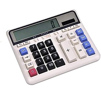 【中古】YFQHDD 電卓標準機能サイエンティフィックエレクトロニクスデスクトップデュアルパワービッグボタン12桁デイリーおよび基本オフィス用ハンドヘル