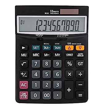 【中古】計算器小、計算器120足取り税数えること機を照合のしるし12桁蓄電池＆ソーラーデュアルパワーオフィスビジネス設備（A、大きさ