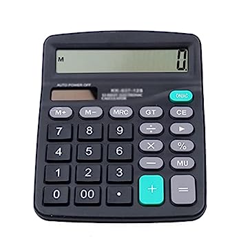 【中古】デスクトップ学生電卓、ソーラー電卓サイエンティフィック計算商用利用2in1パワード12桁ソーラーまたはボタン付きバッテリー電卓