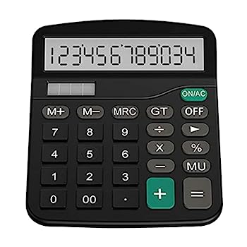 【中古】金融電卓 プラスチック ソーラー コンピューター ビジネス 金融 オフィス 電卓 12ビット デスクトップ|AJIMURA-SHOP