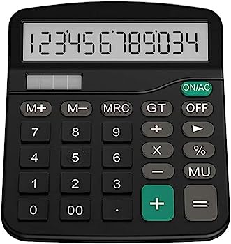 【中古】デスク オフィス電卓 金融電卓 プラスチック ソーラー コンピューター ビジネス ファイナンス オフィス電卓 12ビット デスクトップ|AJIMURA-SHOP