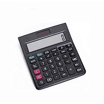【中古】GGRBH 計算器12桁の大型見せびらかすを備えた陰電子学習机とっ始め計算器お日さま独居室LCD見せびらかす執務室計算器黒いこと