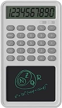 【中古】卓上電卓、電卓 12 桁卓上電卓、ライティング タブレット付き多機能基本ポータブル電卓、オフィスでの会議や勉強用 (カラー:B-ブラック) (Color｜AJIMURA-SHOP 10,037円
