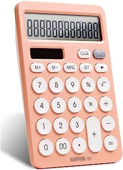 【中古】オフィス電卓、ポケット電卓、大型電卓機能デスクトップ電子電卓12桁の大型LCDディスプレイと毎日の基本的なオフィス用の大きなボタン(色:オレ|AJIMURA-SHOP