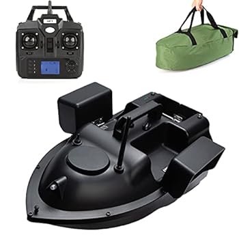 【中古】GPS かっこ良い フィッシングボート - フィッシュファインダー 遠隔操作 RC ベイト 小船 500M 2KG 読み込む、黒いこと