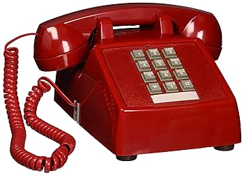 【中古】Cortelco ITT-2500-V-RD na 1ハンドセット 固定電話機