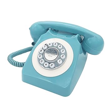 【中古】TelPal 吊りひも付き添い人レトロ電話を掛ける ヴィンテージ古くさい電話を掛ける 古典派音楽な1930年月日のアンティークくっ付ける電話 老人ホーム\u0026執務室のかざり付ける ノベルティホテル電