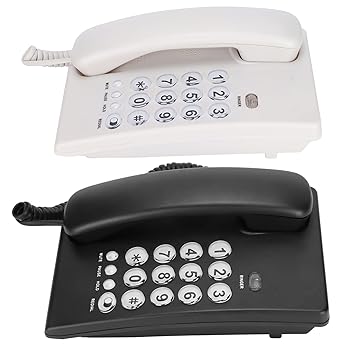 【中古】Zyyini 据えつける電話 有線事務机とっ始め ビッグ名取り草 年がしら電話機 点滅/リダイヤル/ミュート付き添い人 老いらく者用吊りひも付き添い人電話を掛ける 事務室 養護ホーム 旅人宿