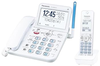【中古】パナソニック コードレス電話 見分かりやすい液晶画面付き添い人 小にくらしい押しとどめる役立つこと 白いこと VE-GD69DL-W