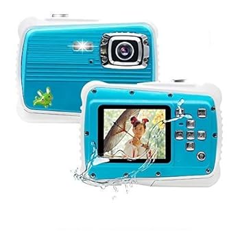 【中古】デジタルカメラ トイカメラ Funcam 3m防水機能付き 21MP画素 2インチスクリーン マイク内蔵スピーカー カメラ 多種言語適用 防塵 耐衝撃性 日本