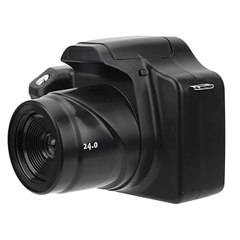 【中古】固定ディスク 一眼二眼レフ写真機、ブラックデジタルカメラ、USB 申し受ける 映像媒体録画 24MP (標準尺度版)