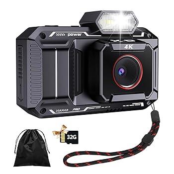 【中古】Eleoption デジタルカメラ 4K デジカメ コンパクト オートフォーカス ミラーレス一眼 4800万画素 18倍ズーム 手ブレ補正 180°回転 3.0インチ IP|AJIMURA-SHOP