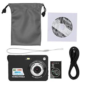【中古】8倍ズームデジタルカメラ、5 MPデジタルカメラキット、室外第八芸術用LCD見せびらかす第八芸術映画化写真機(黒)