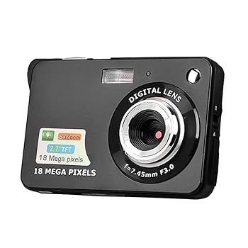 【中古】デジタルカメラ ミニポケットカメラ 18MP 2.7 インチ LCD スクリーン 8x ズーム スマイルキャプチャ 手ぶれ補正 バッテリー付き