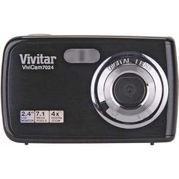 【中古】ViviCam V7024 7.1MP デジタル写真器 2.4付き添い人 黒いこと 家電-その他