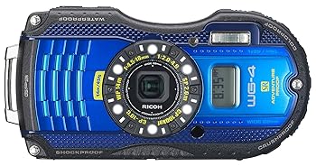 【中古】RICOH 防水デジタルカメラ RICOH WG-4GPS ブルー 防水14m耐ショック2.0m耐寒-10度 RICOH WG-4GPSBL 08558|AJIMURA-SHOP