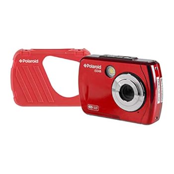 【中古】Polaroid IS048 防水 インスタント共有 16MP デジタル ポータブル ハンドヘルド アクションカメラ レッド｜AJIMURA-SHOP