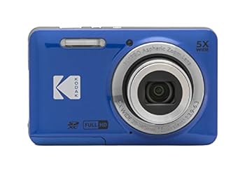 【中古】KODAK (コダック) PIXPRO 使い分かりやすい 望遠レンズ FZ55-BL 16MP デジタル写真機 光学5倍望遠レンズ 広角 28粍 2.7in液晶画面 (青み)