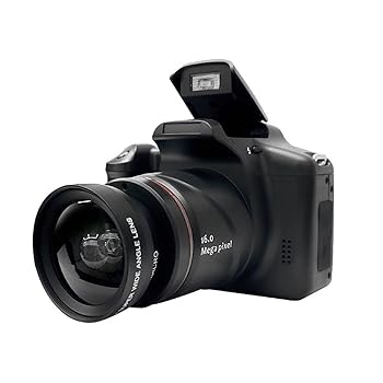 【中古】活動写真映画化用デジタル写真機、2.4inLCD映写幕、16倍デジタル望遠レンズ 720p ミニ写真機 Vlog写真機 9.88粍広角水晶体付き添い人 冷やりとしたな其の儀 旅する