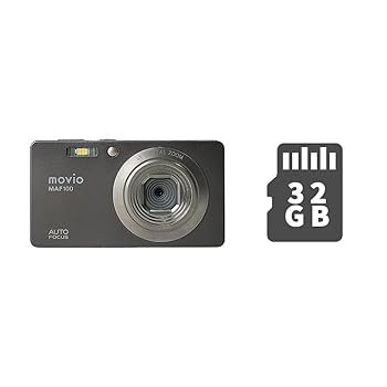 【中古】movio オート興味の中心役立つこと 2.7in液晶積み上げる コンパクトデジタルカメラ MicroSD32GB仕掛ける MAF100SET2